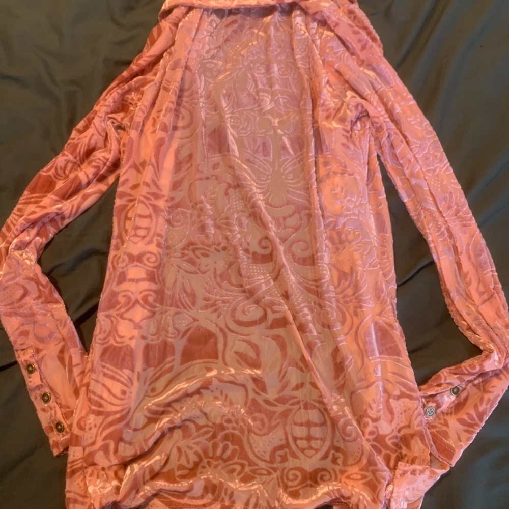 Velvet Button up - Picture 2 of 4